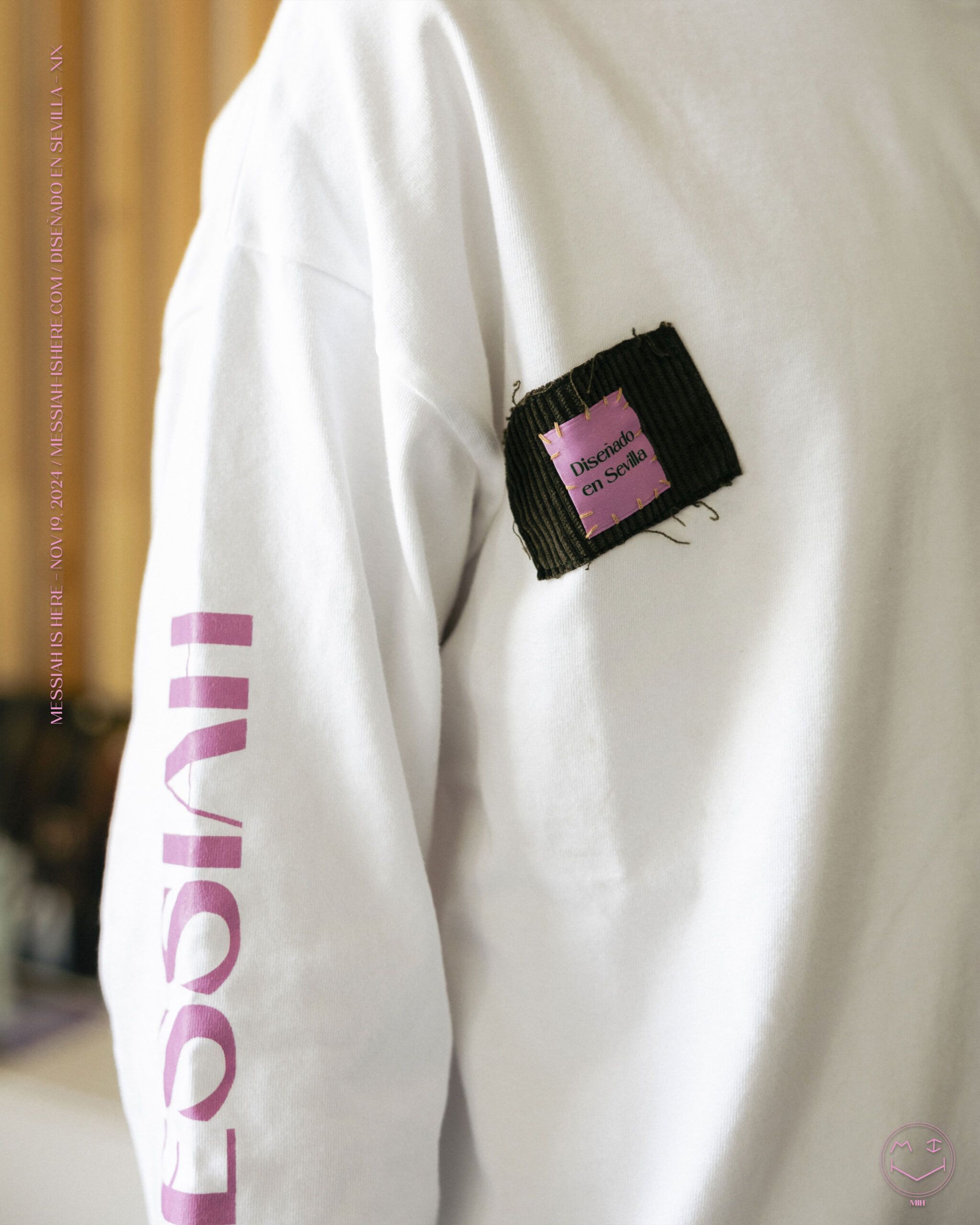 MIH Messiah is here longsleeve camiseta manga larga oversized diseñado en sevilla pana corduroy MIH Longsleeve - Imagen 1