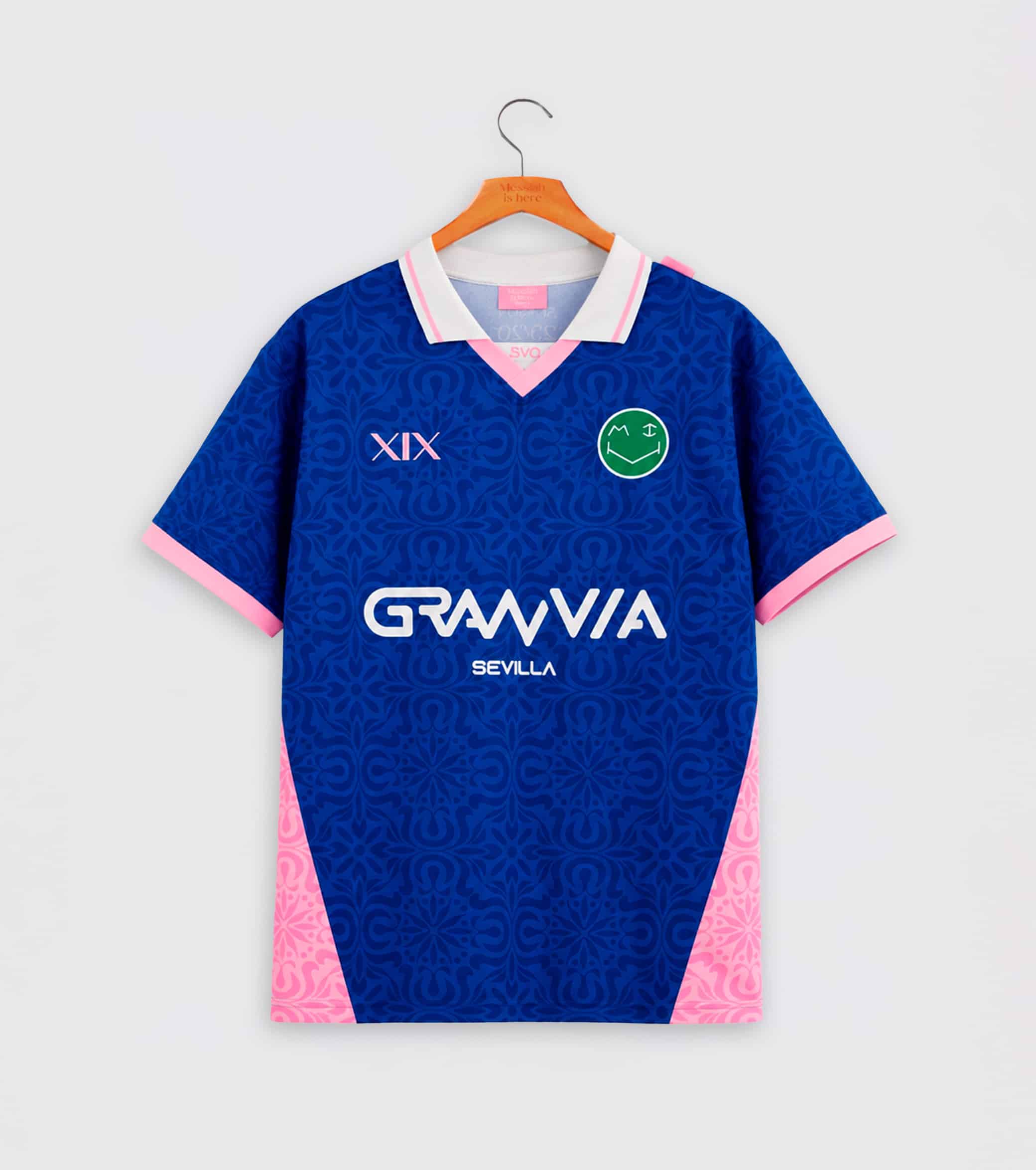 Messiah is here Gran Via Football Jersey camiseta fútbol Alfarería azul navy 12234 Messiah Football Jersey - Imagen 1