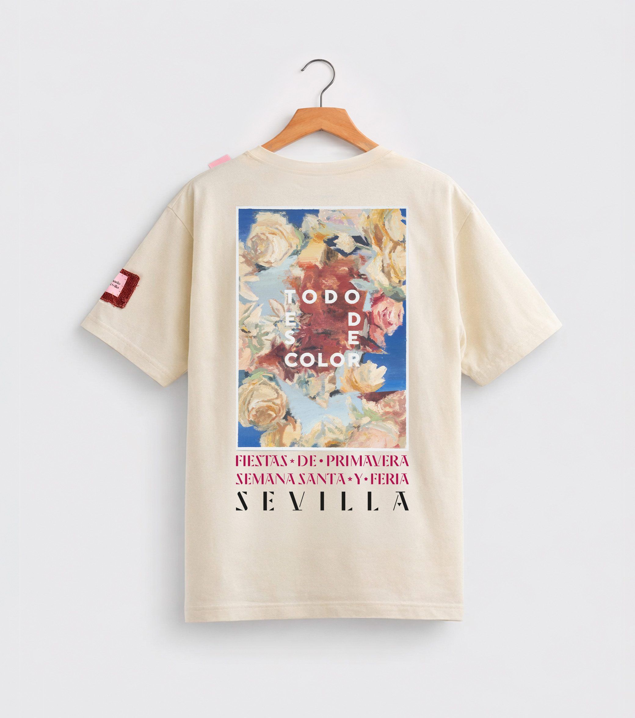 Messiah is here camiseta semana santa daniel franca pintura blanco diseñado en sevilla 4343 Camiseta "Todo es de Color" - Imagen 1